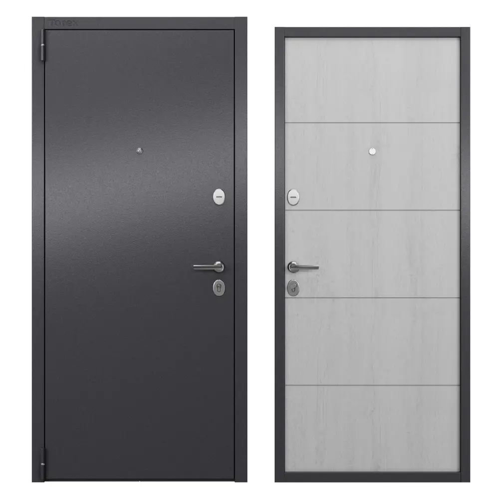 TOREX Входная дверь Моско Айс левая 95x205 см орех лучистый 89422149 STLM-1575881