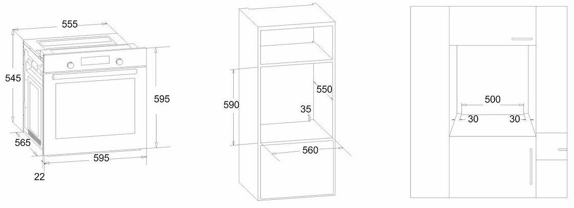 8186950 Газовый духовой шкаф Simfer B6GM12016 STDN-0125196 - Вид №10