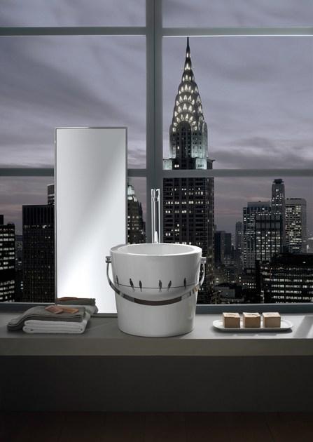 8801 - 8803 Накладная раковина на столешницу  овальная Scarabeo Ceramiche Bucket - Вид №3