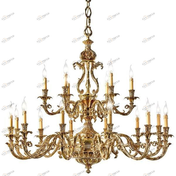 Possoni Illuminazione Французская золотая люстра Caesar 798/12+6