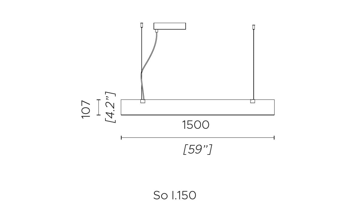 Металлический светодиодный подвесной светильник Contardi Stick ARCH-00089341 - Вид №4
