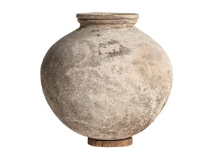 Круглый терракотовый садовый горшок ручной работы