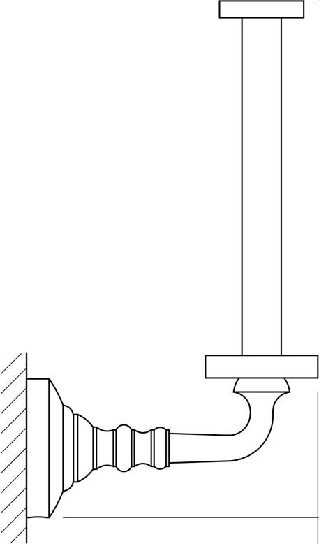 STI 122 Держатель запасного рулона туалетной бумаги 3SC STILMAR CHROME/GOLD Treesseci 3SC - Вид №1