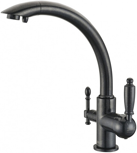 Смеситель ZorG Clean Water ZR 314 YF-33 ЧЕРНЫЙМЕТАЛЛ для кухонной мойки, черный металлик