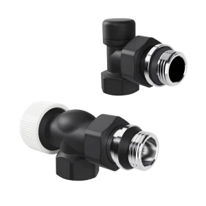 Термостатический комплект для радиатора осевой Royal Thermo Design 1/2" латунь цвет черный 89423322 STLM-2139043