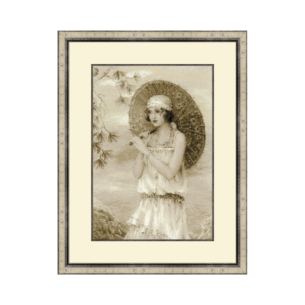 1434 Набор для вышивания Старая фотография. Ривьера 38 х 26 см RIOLIS Сотвори Сама 