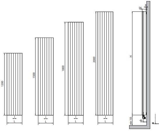 Caleido Алюминиевый декоративный радиатор Design Fcri12290…. - Вид №7
