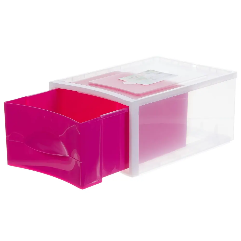 Система хранения Мобиле 26.7x38x17.8 см пластик без крышки цвет розовый MARTIKA STLM-2118032 - Вид №2