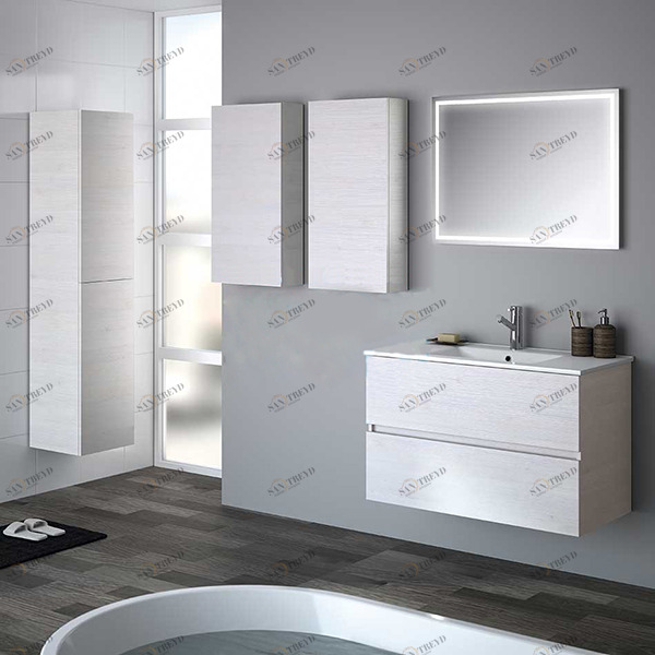 КОМПЛЕКТ МЕБЕЛИ FUSSION LINE 90 СМ SBIANCATO SALGAR 23331