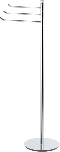 1123/3(23) Stil Haus Hashi, стойка: 3 полотенцедержателя, цвет чёрный матовый