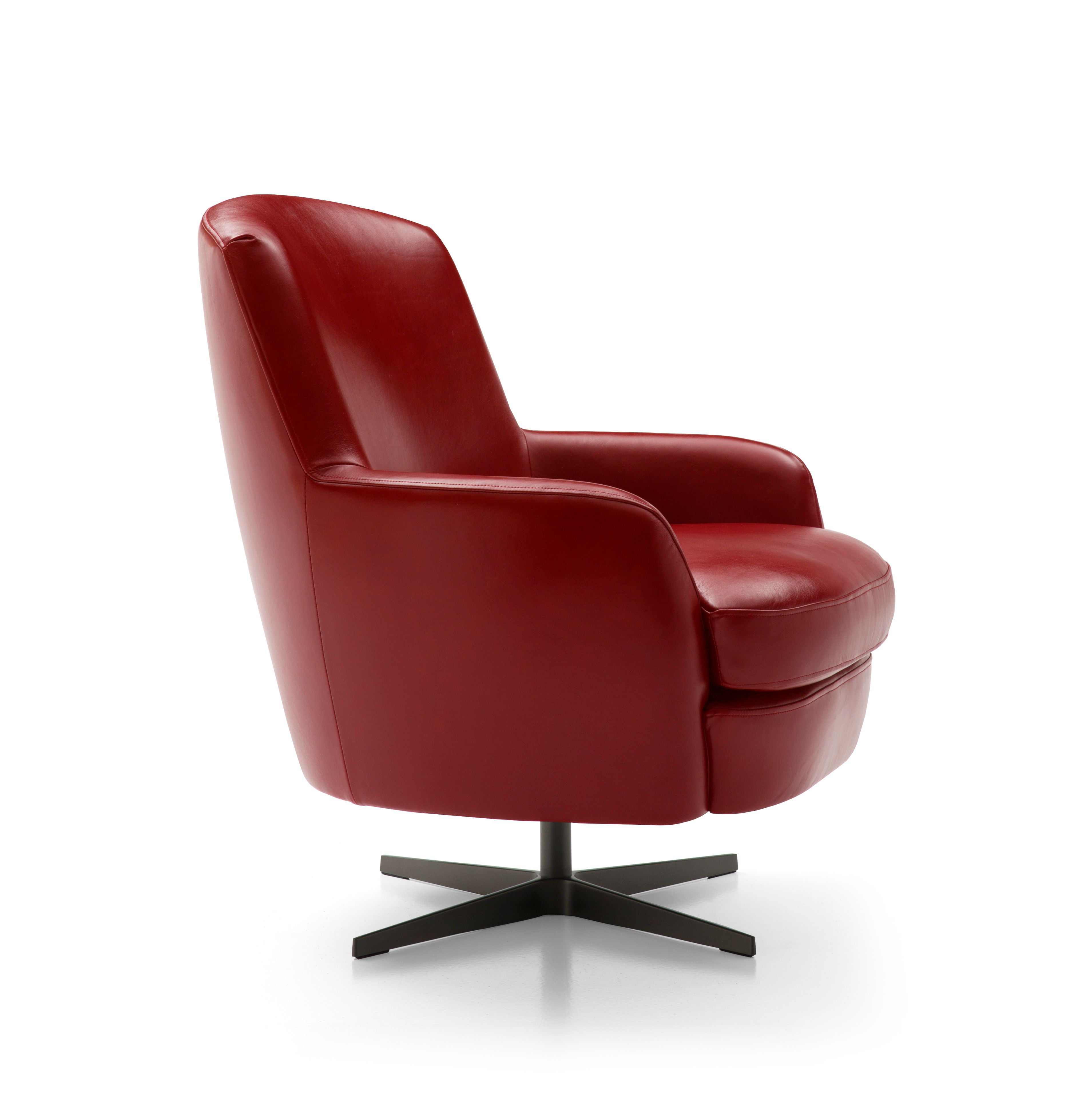 Кожаное вращающееся кресло с подлокотниками BODEMA CAROL ARCH-00149980 - Вид №3