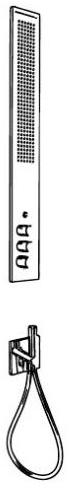 ZAZZERI Настенная душевая стойка из нержавеющей стали с душевой лейкой Obliqua sun-id-1397444 - Вид №1