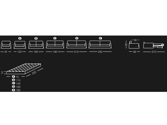 Двуспальный диван-кровать из ткани Milano Bedding TAYLOR ARCH-00096991 - Вид №2