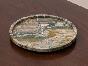 Круглый мраморный поднос Pocahontas