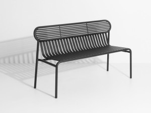 Алюминиевая садовая скамейка с порошковым покрытием