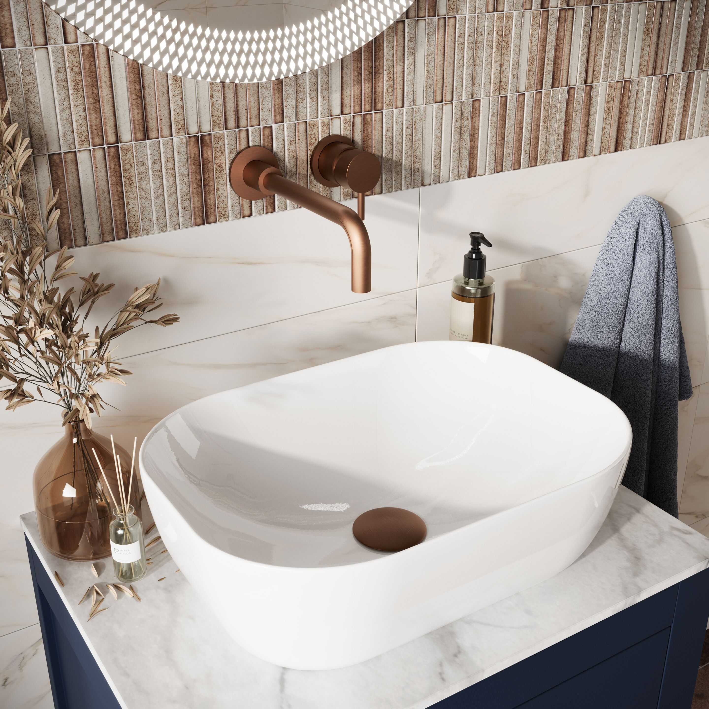 Настенный смеситель для раковины с 2 отверстиями CROSSWATER MPRO ARCH-00056140 - Вид №1