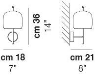 Vetreria Vistosi Бра из дутого стекла с прямым светом Jube sun-id-1462607 - Вид №1