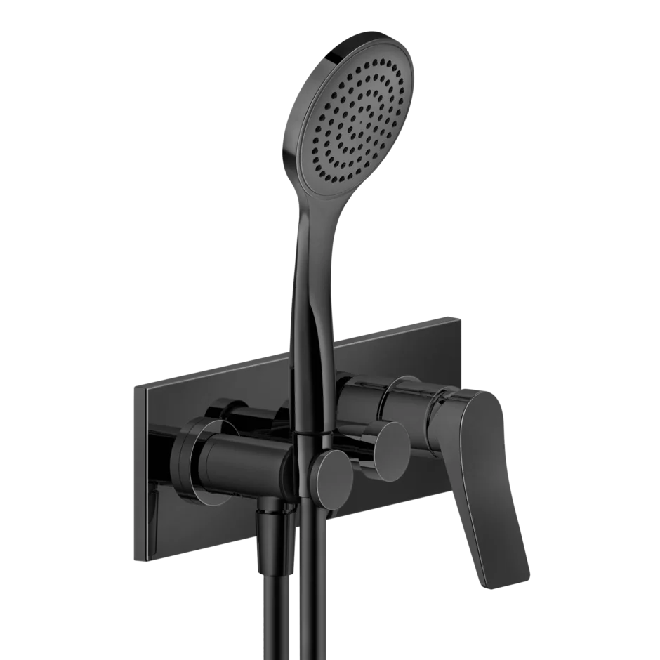 Смеситель для ванны-смеситель для душа 59141 706 Gessi Rilievo ЧЕРНЫЙ МЕТАЛЛ PVD 59141706