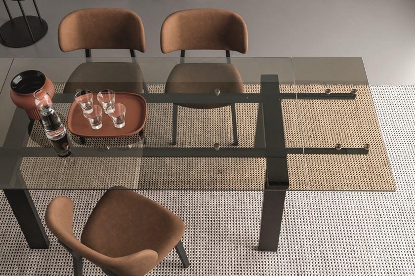 Calligaris Раздвижной прямоугольный стол из дерева и стекла  Cs/4091-xr  - Вид №3