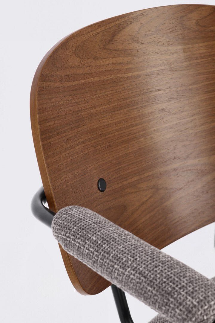 Деревянный стул с подлокотниками с мягким сиденьем BIZZOTTO SIENNA ARCH-00034334 - Вид №9