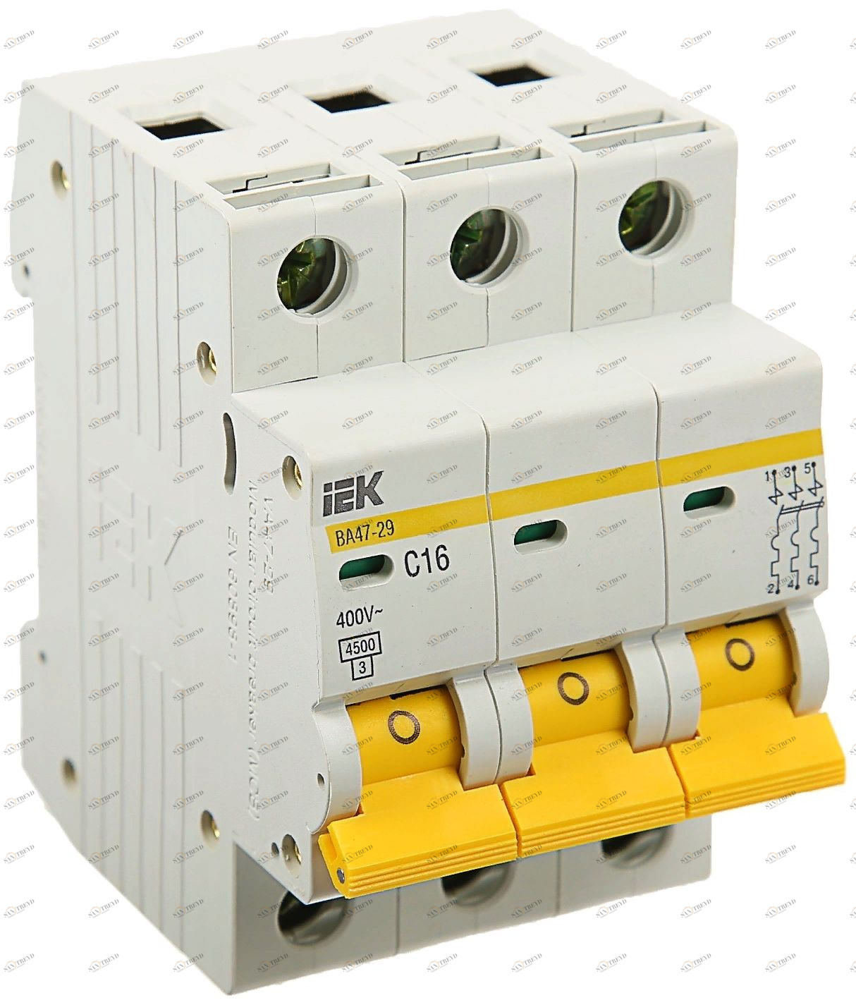 Автоматический выключатель ВА47-29 3Р 10А IEK 7427