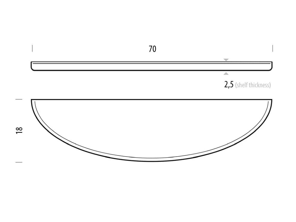 Полка из массива дерева Gazzda Mu ARCH-00103307 - Вид №20