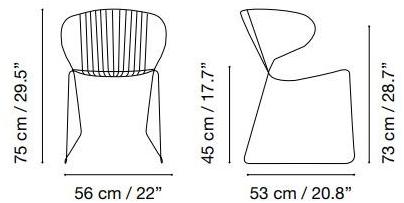 iSimar Стул с подлокотниками, штабелируемый на стальных салазках Bolonia 7207 - Вид №38