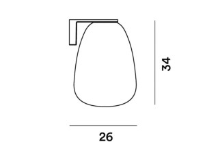 Настенный светильник из дутого стекла