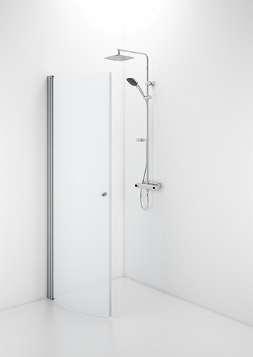 58900192 Гнутая дверь IFO Space SBNF, алюминиевый профиль, матовое стекло с ручкой, SBNF 900