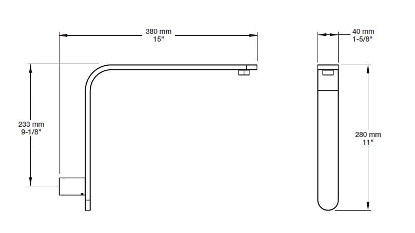 Встраиваемый термостатический набор для ванны с ручным душем BARIL PRO-4325-45 ARCH-00060919 - Вид №5