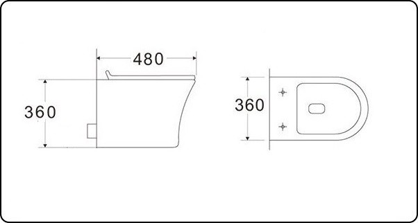 2617E Унитаз подвесной LAB.Space  - Вид №1