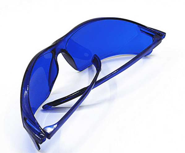 32241 Профессиональные защитные очки для фотоэпиляции (IPL), элос и лазерной эпиляции (синие) AURO  - Вид №1