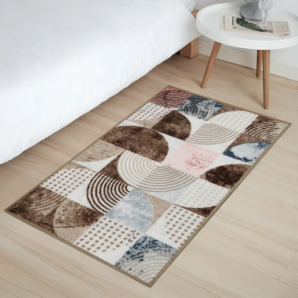 Коврик декоративный нейлон Кристалл 80x200 см цвет бежевый CTIM STLM-2137439 - Вид №5