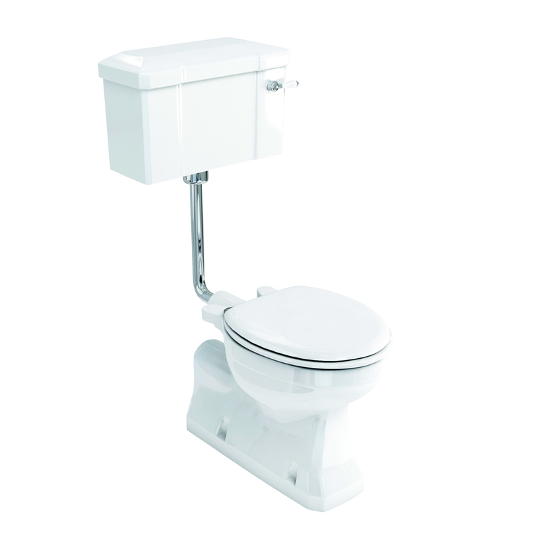 Burlington S-образный унитаз низкого уровня с бачком с рычагом 440 Белый C3 T31 CHR P19 