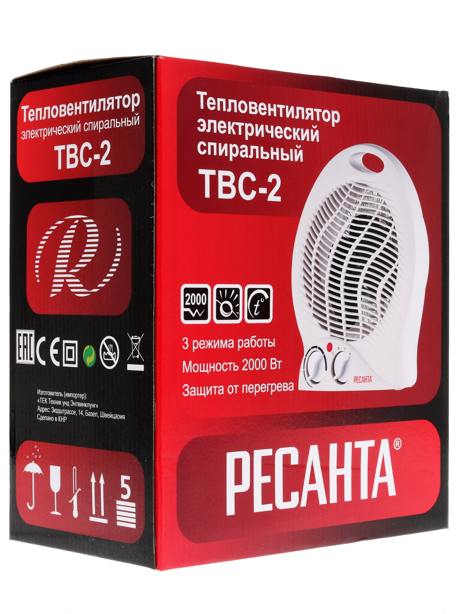 1076923 Тепловентилятор РЕСАНТА ТВС-2 STDN-0002907 - Вид №7