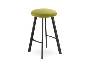 Стальной мягкий стул с подставкой для ног