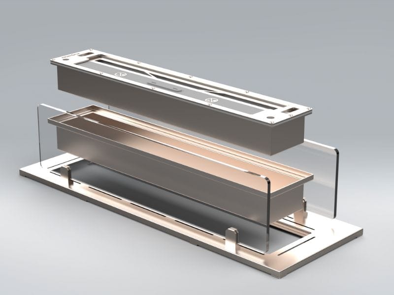 Встроенный камин с открытым биоэтанолом bioKamino Bkp ARCH-00044234 - Вид №4