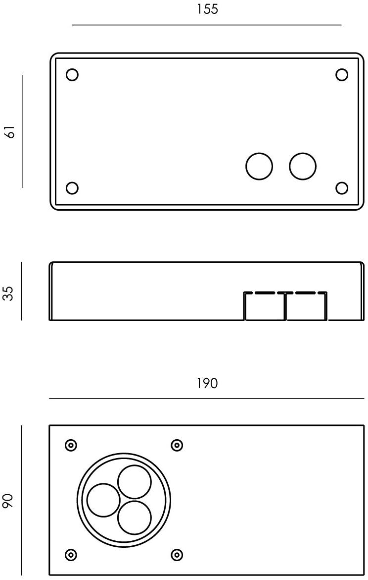 NEXO LUCE Светодиодный настенный светильник для улицы из металла Wall-ceiling-floor nexo luce 2088 - Вид №2