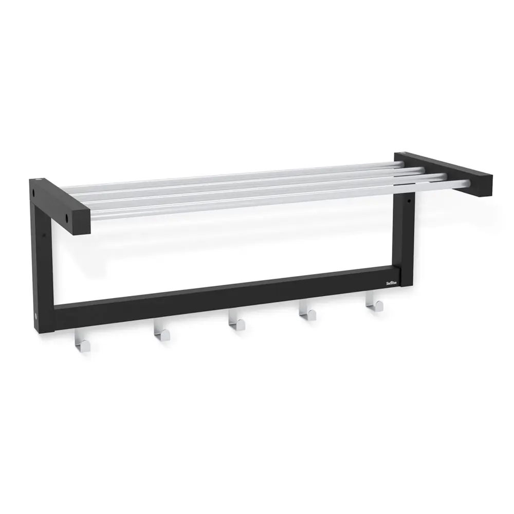 Sheffilton Вешалка настенная с 5 крючками и полкой для прихожей 85317973 АЛЬБЕРО STLM-0061311