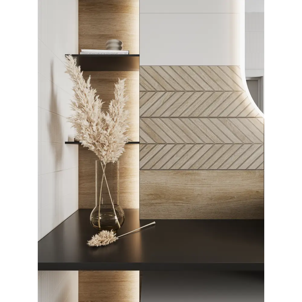 Настенная плитка Gracia Ceramica Shine 04 с эффектом дерева 25×60 см 89416697 STLM-1568729 - Вид №5