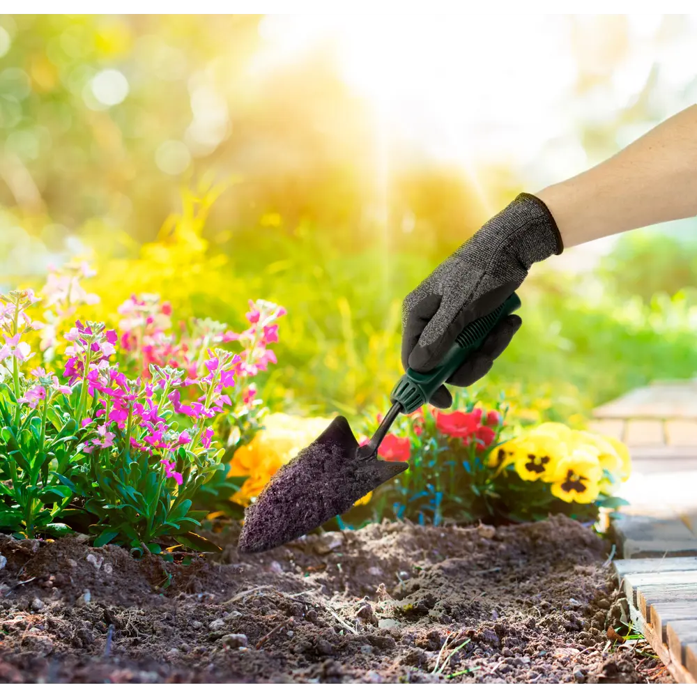 Перчатки садовые Geolia для сбора урожая  размер M цвет серый STLM-2148643