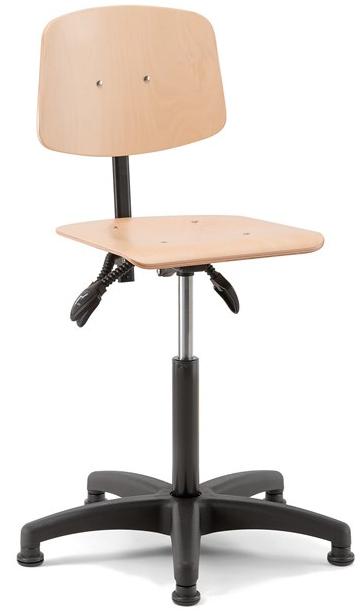 Linea Fabbrica Офисный стул с регулируемой высотой из бука Woody sun-id-1441694 - Вид №1