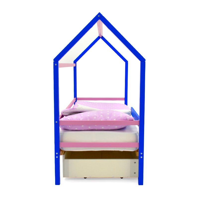 Кровать-домик детская синяя-лаванда Svogen БЕЛЬМАРКО  00-3833082 Синий Santreyd  - Вид №5