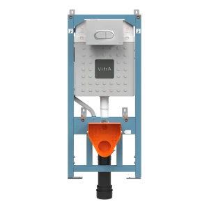 Инсталляция VitrA для подвесного унитаза с кнопкой цвет хром