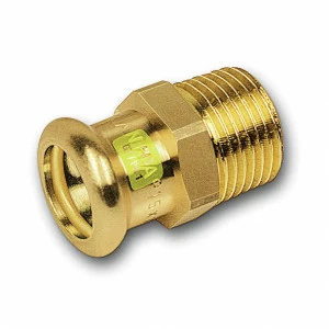 111243281 SANHA 11243G пресс-фитинг газ, бронза, ниппель переходной ВПр-НР 28x1 мм