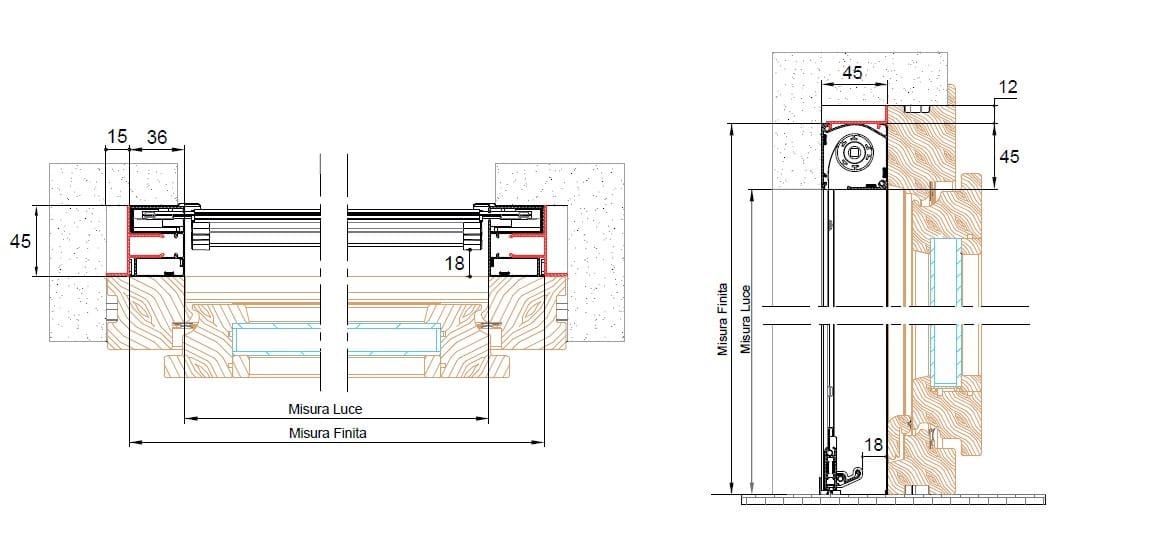 Вертикальная встраиваемая москитная сетка Mv Line москитные сетки-вертикальный встраиваемый ARCH-00042291 - Вид №5
