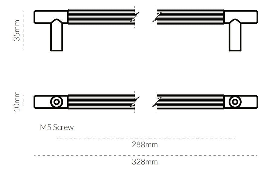 Латунь мост мебельная ручка Lo & Co Interiors LINEAR ARCH-00068486 - Вид №61