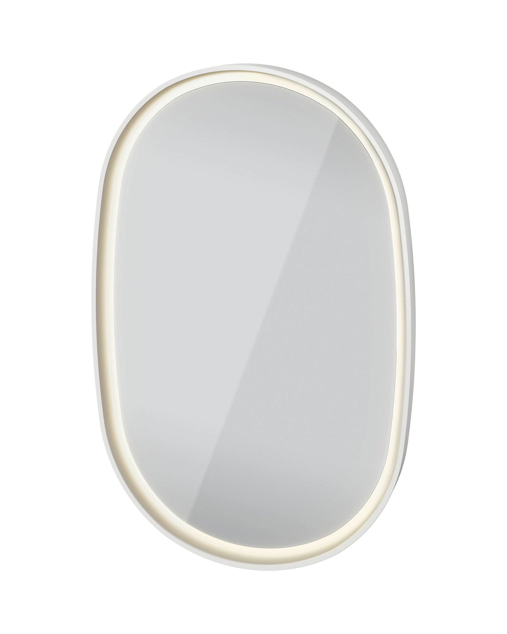 Деревянное овальное зеркало со встроенным настенным освещением Duravit Aurena ARCH-00052004