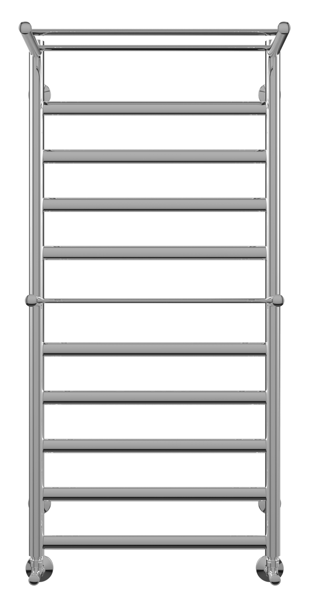 4620768886867 СТАНДАРТ Хендрикс+ с полкой П11 500х1086 Полотенцесушитель TERMINUS RAL 9005 матовый - Вид №1