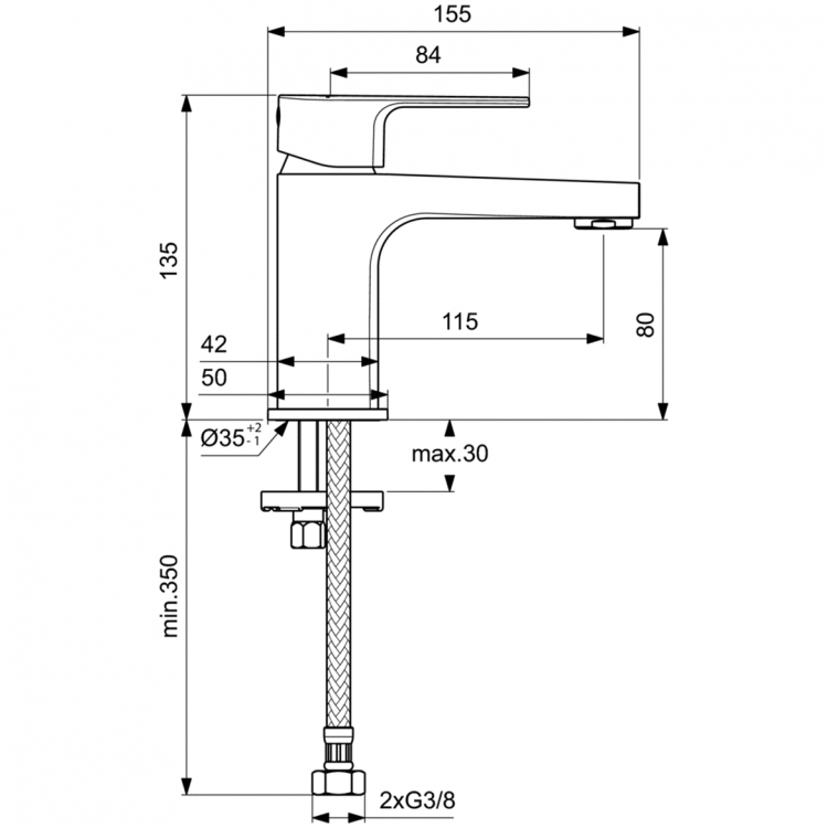 BC682AA Смеситель для раковины Ideal Standard CERAFINE D - Вид №8